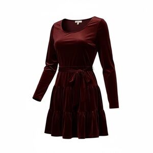 Women's LC Lauren Conrad Velvet Tiered Mini Dress